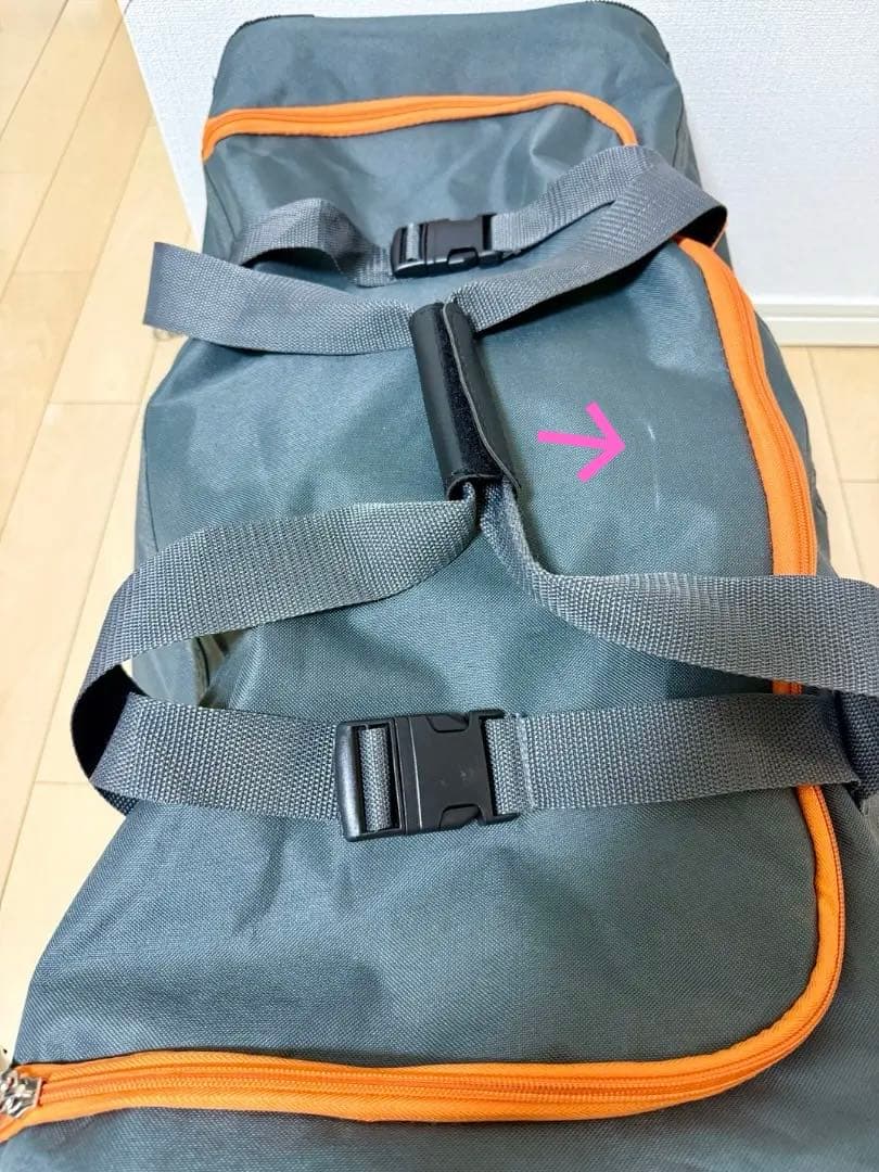 Rockland キャスター付ローリングダッフル グレー 特大 70L キャンプ