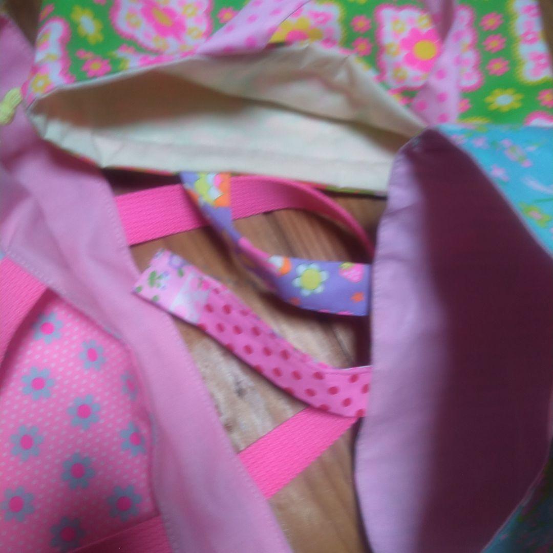 セ8　入園入学準備ピンクスpinks手提げレッスンバック上履き入れ体操服袋女の子