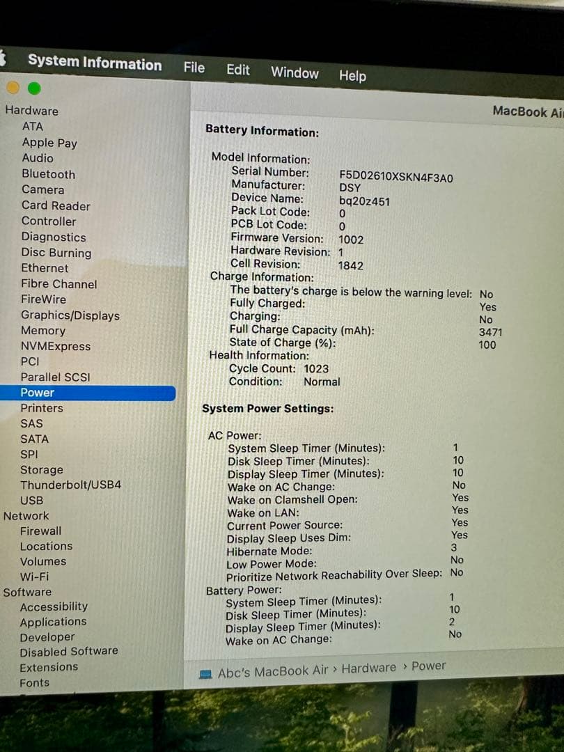 [美品] MacBook Air 13-inch 2020 256GB i5