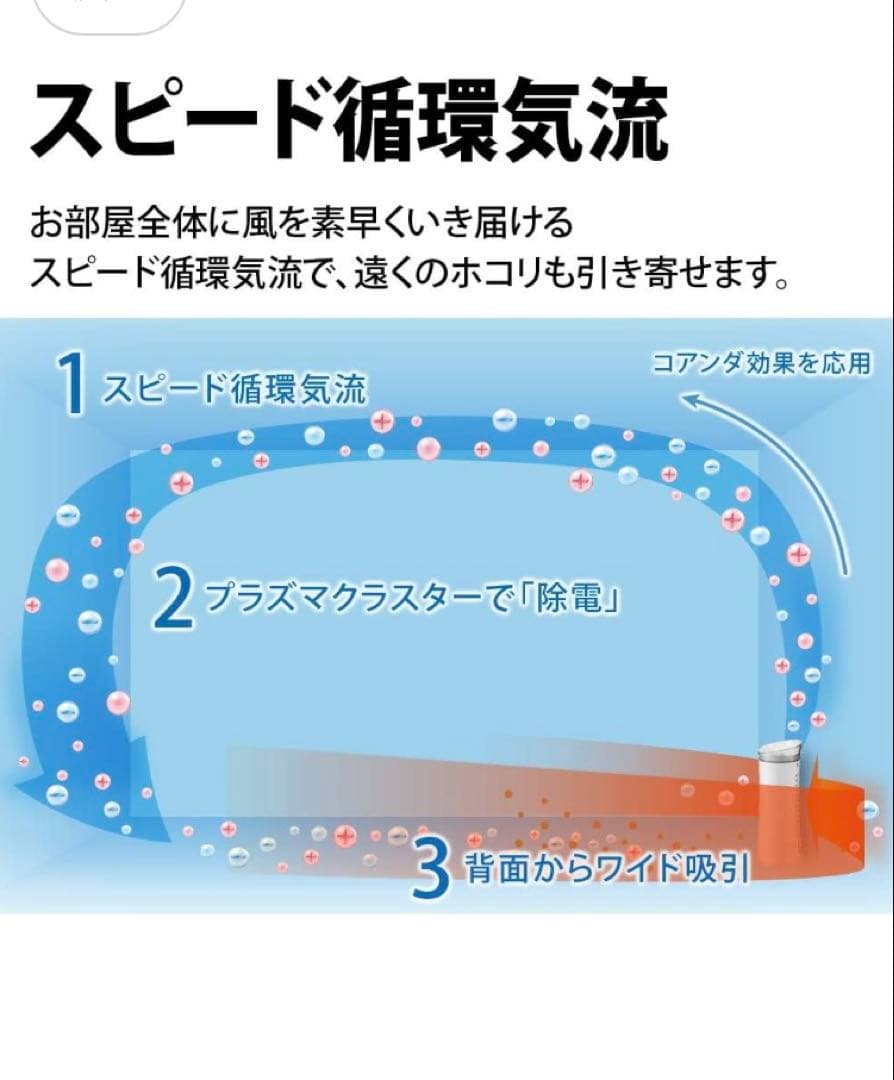 シャープ 空気清浄機 プラズマクラスター 7000 ホワイト FU-J50-W