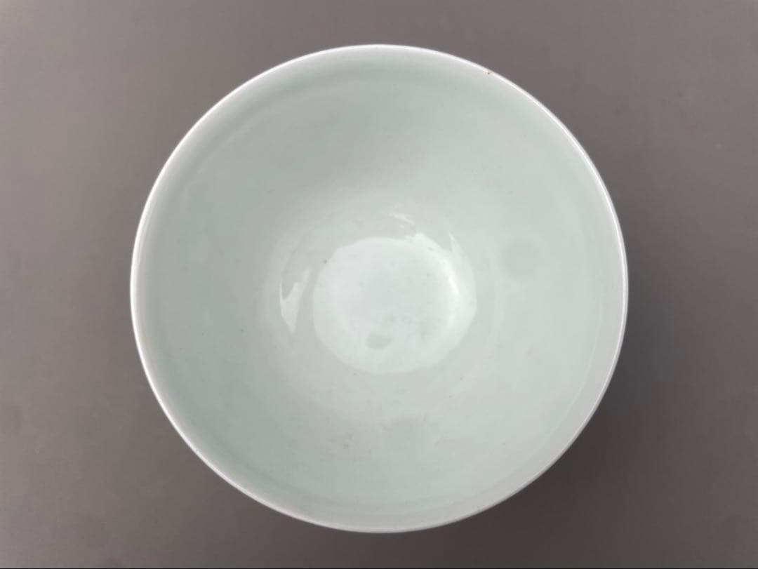 豆彩 文鳥 鬥彩 杯 盃 高足杯 馬上杯 在銘 大明成化年製 唐物 陶磁器 染付
