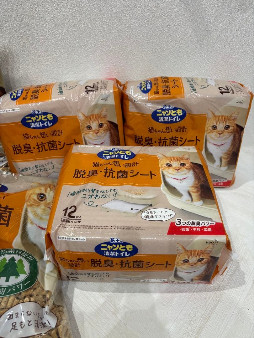 脱臭・抗菌ペットシーツ 12枚入り×3個+チップ3個