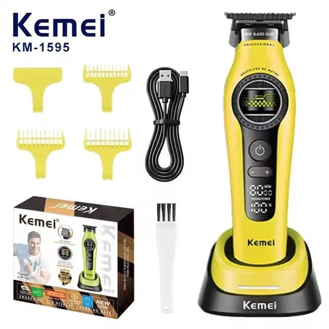 Kemei KM-1595 プロ用コードレストリマー １台