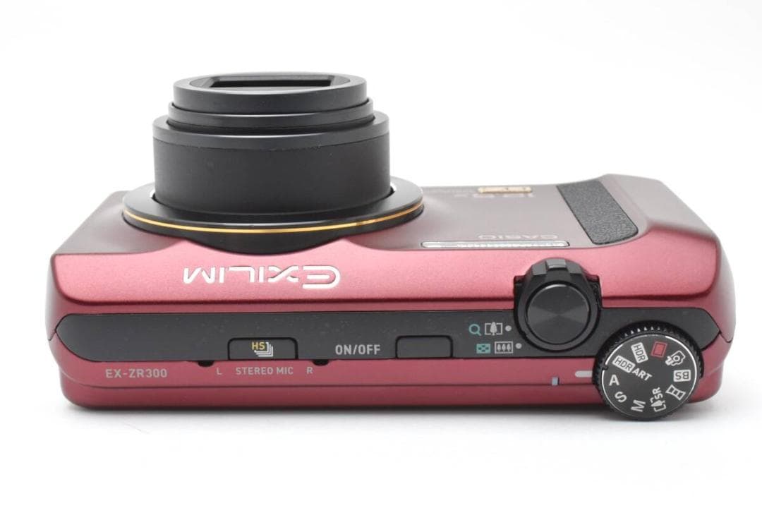 美品 カシオ　CASIO EXILIM EX-ZR300 レッド ＃A442