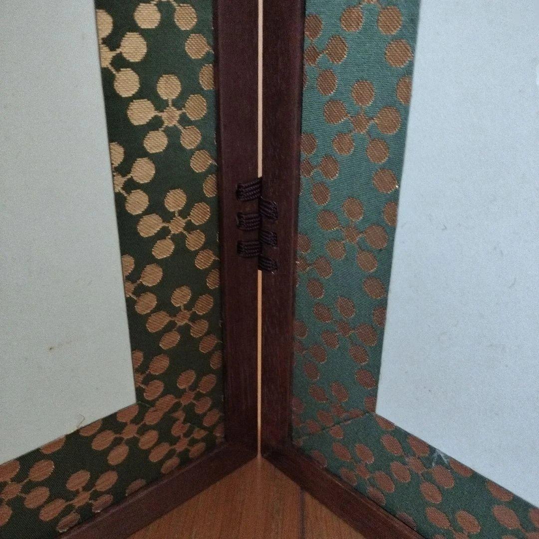 茶道具　腰風炉先屏風 両面開き