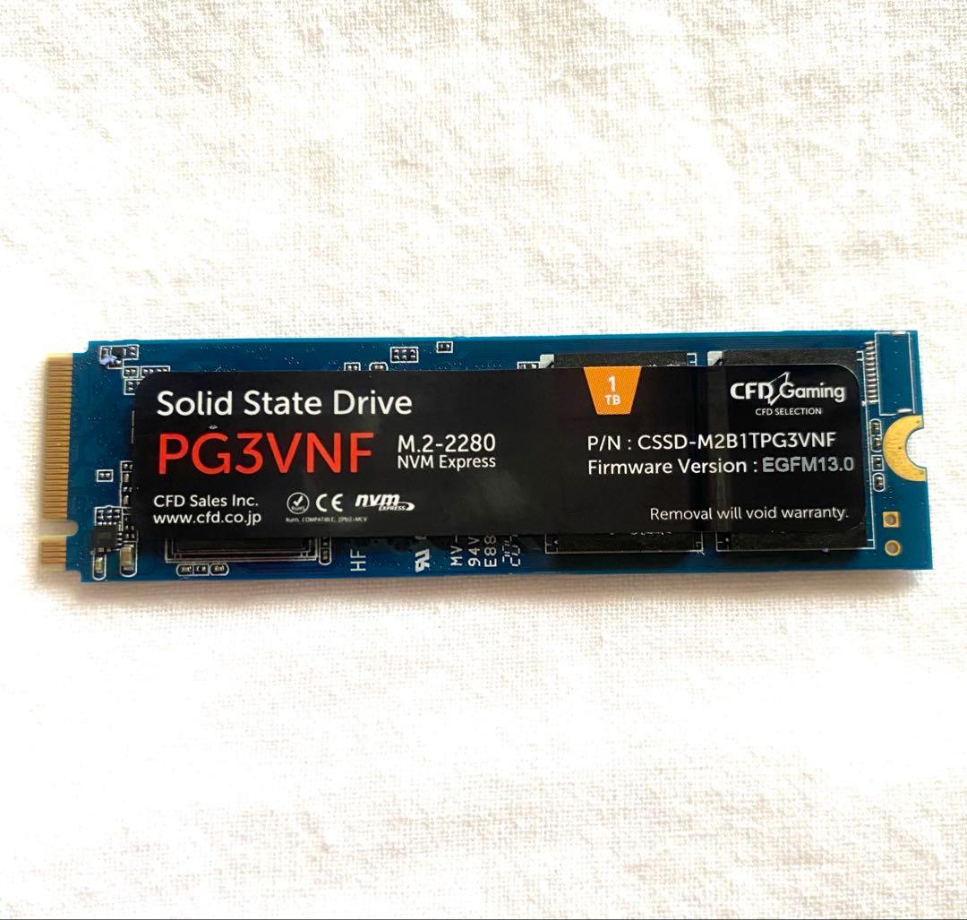 内蔵型SSD CFD PG3VNF M.2 2280 NVMe SSD 1TB