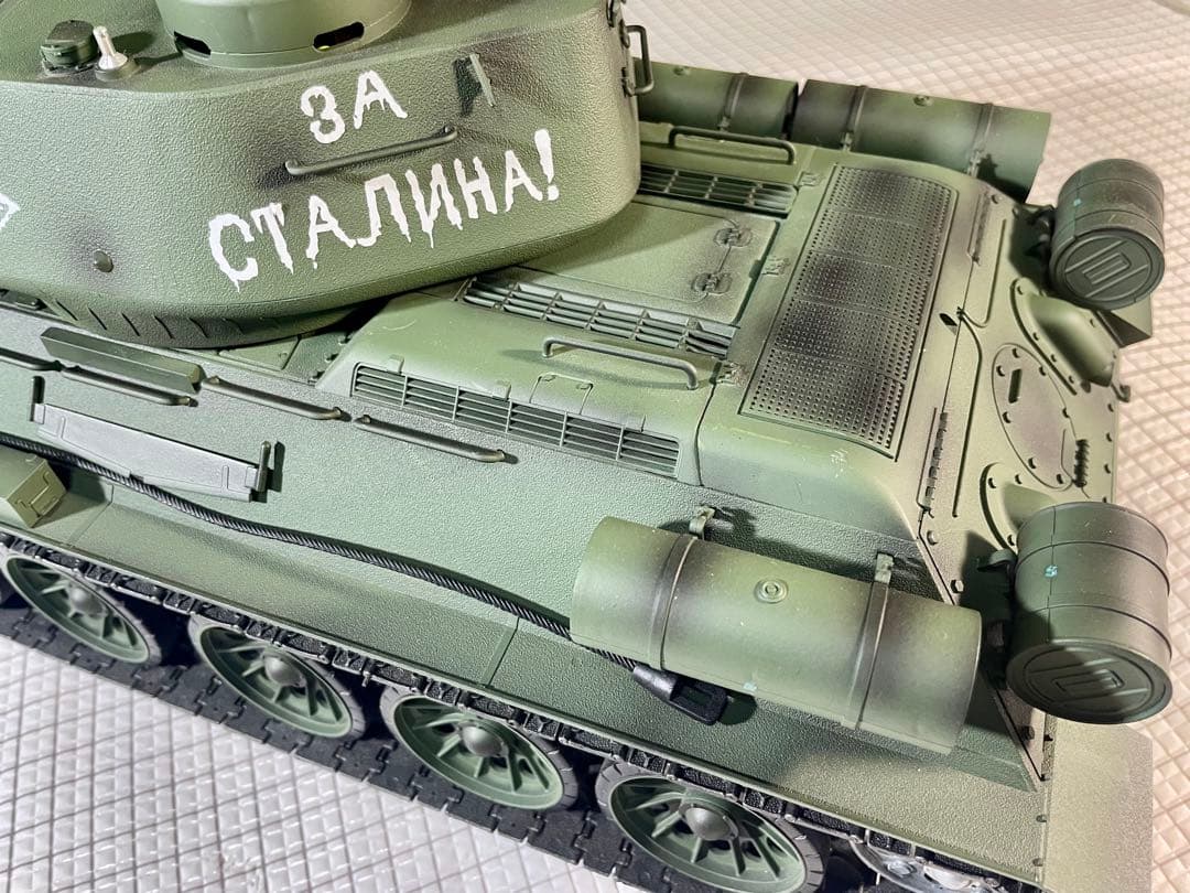 HENG LONG 1/16 T-34-85 メタル履帯&起動輪&誘導輪&ギヤ！