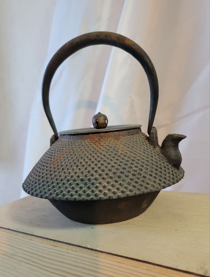 鉄瓶　霰　鉄器　急須　アンティーク品