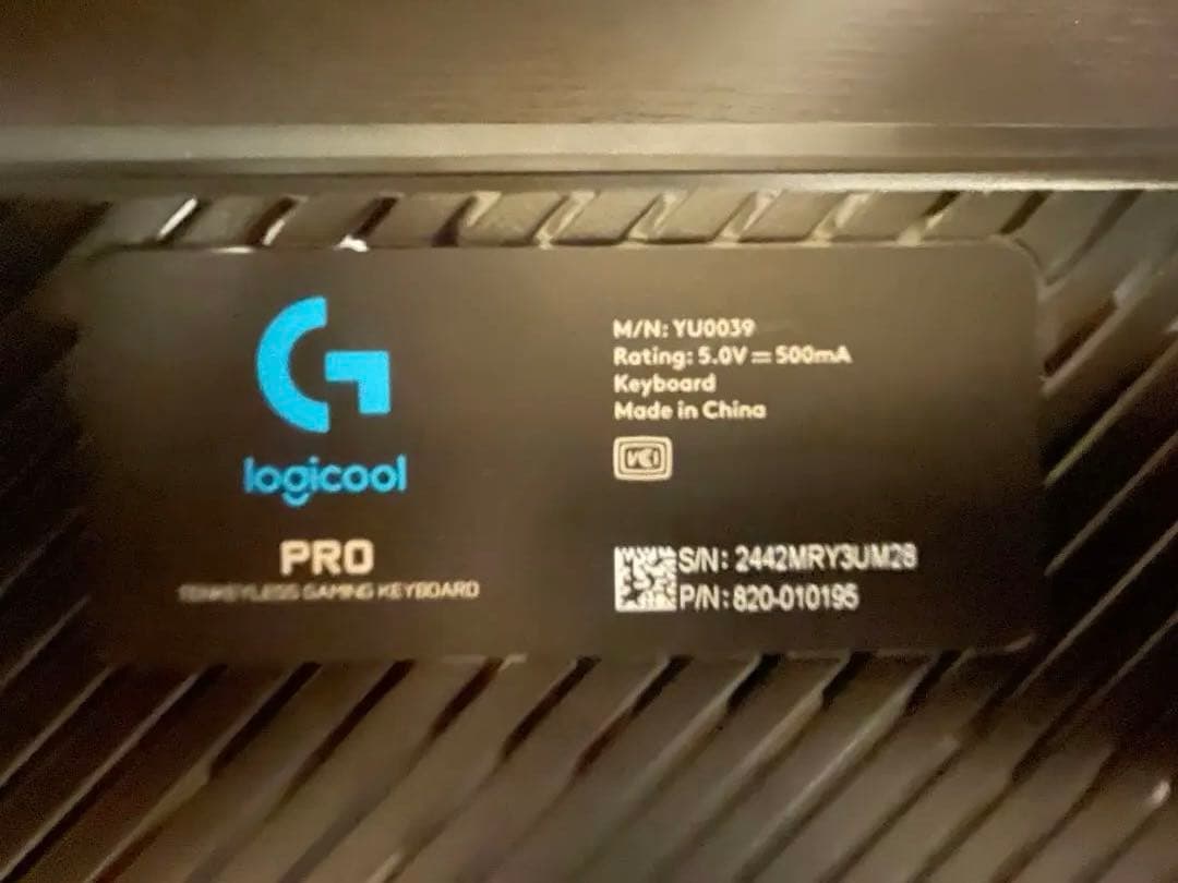 Logitech G PRO ゲーミングキーボード