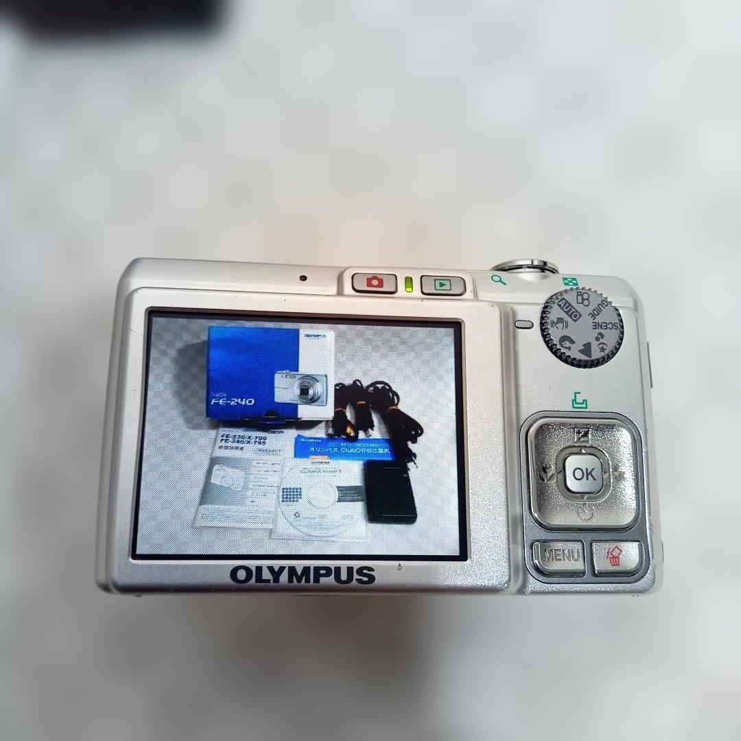 【✨美品✨】OLYMPUS FE-240 平成レトロ コンデジ シルバー