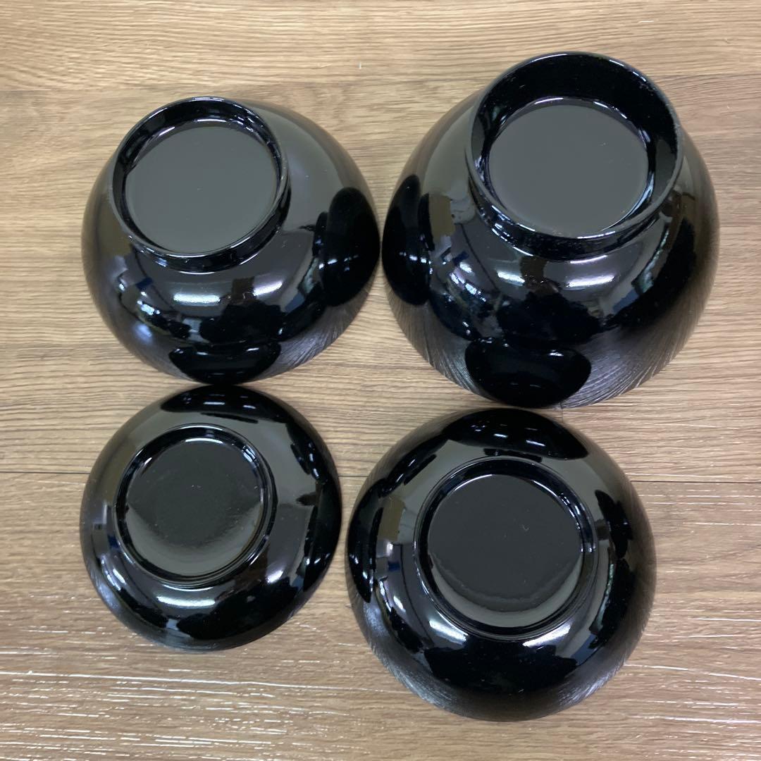 3F 漆器 入れ子椀 5客セット（四つ椀・精進料理・懐石） 応用器 お椀