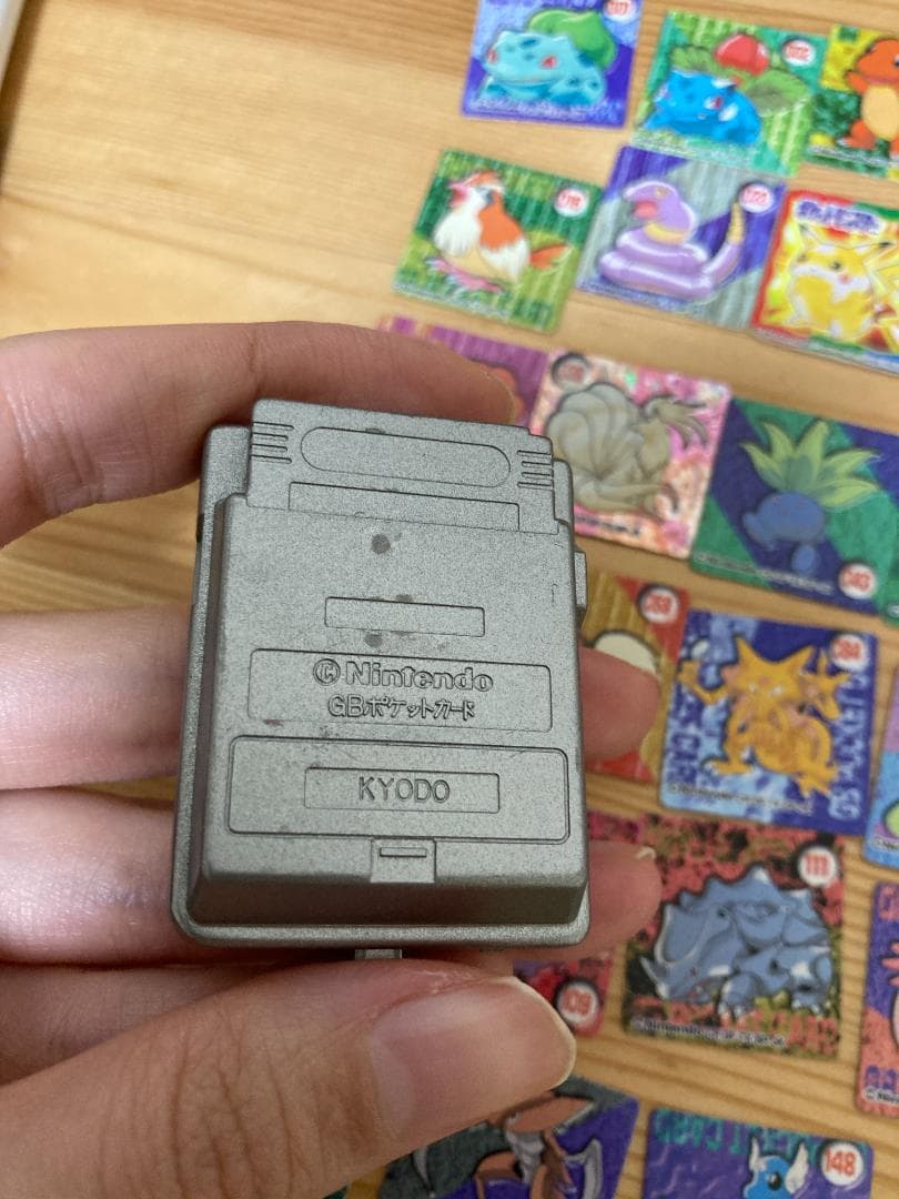 【当時物】ミニゲームボーイ おもちゃミニカード付ポケモンカード　ミニカードダス