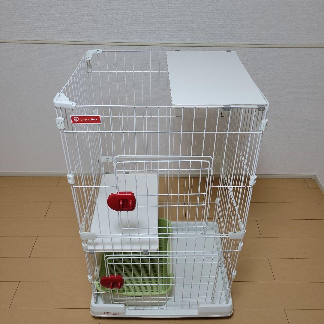 2段ホワイトケージ 子猫用