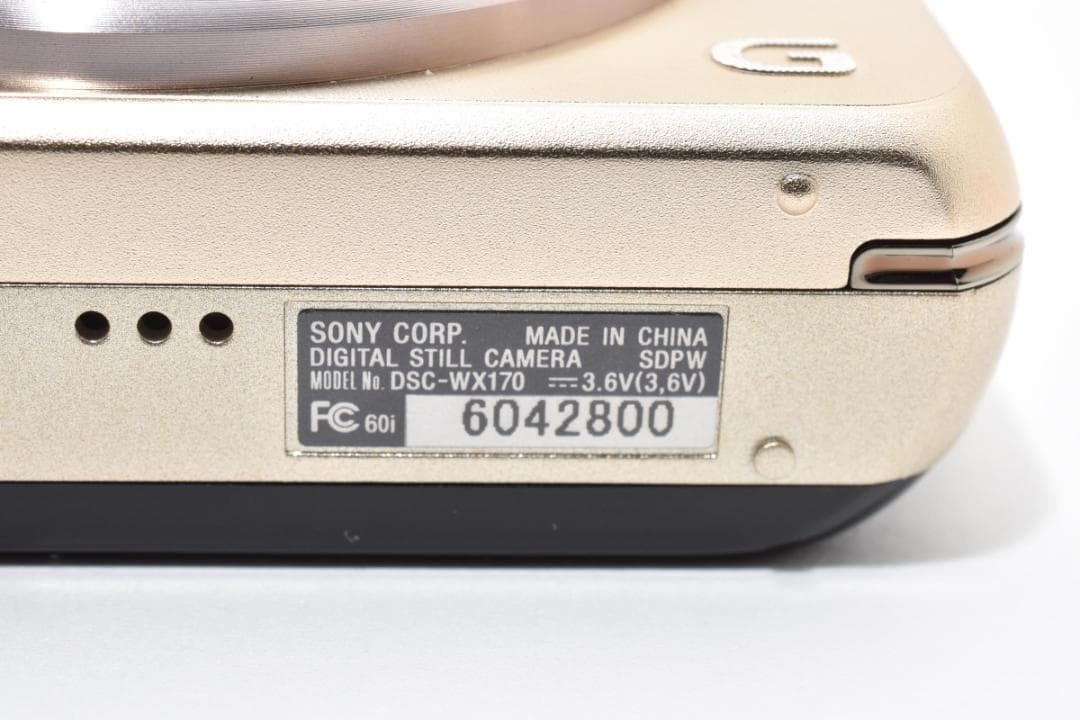 ソニー　SONY Cyber-shot DSC-WX170 ゴールド ＃A319