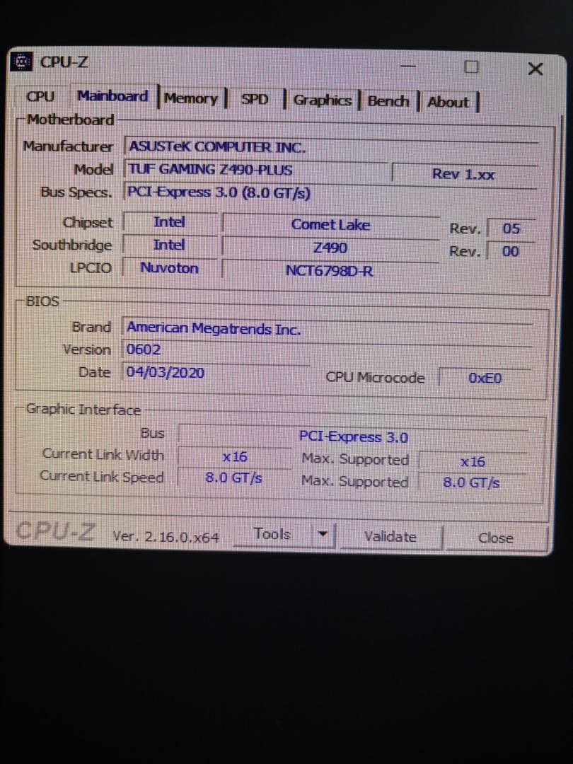Intel Core i7-10700Ｋ + Z490+メモリ32gb+虎徹