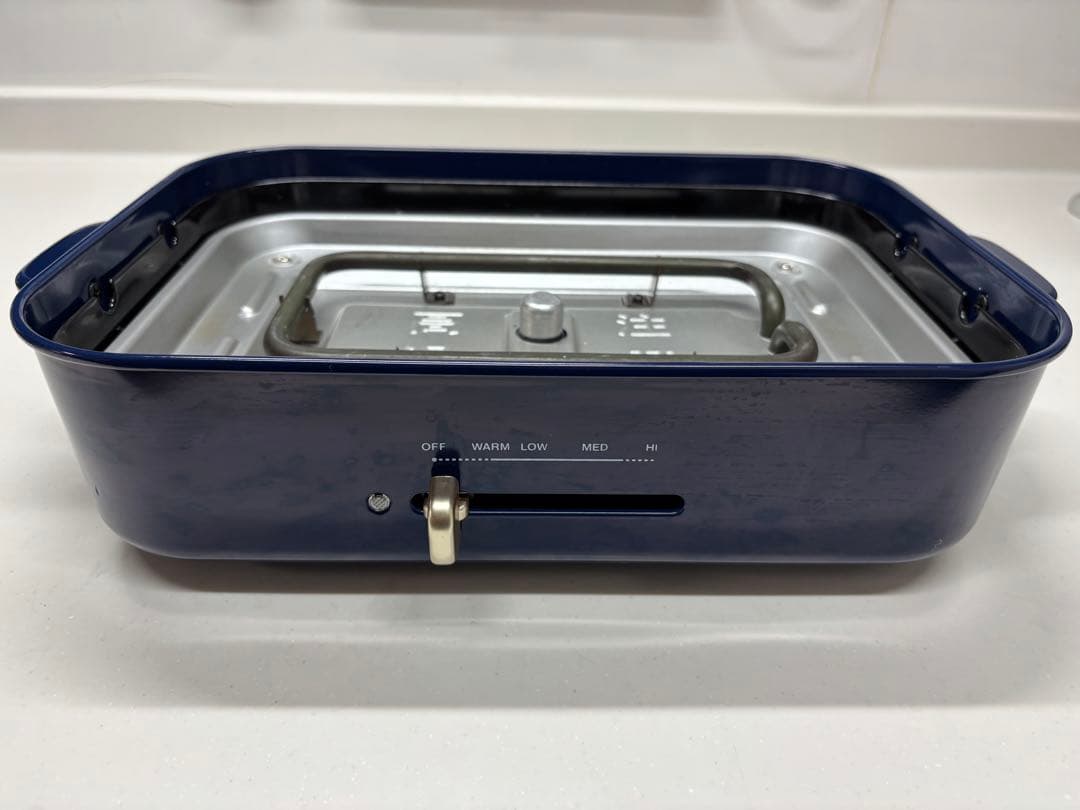 BRUNO コンパクトホットプレート セラミックコート鍋セット　ネイビー
