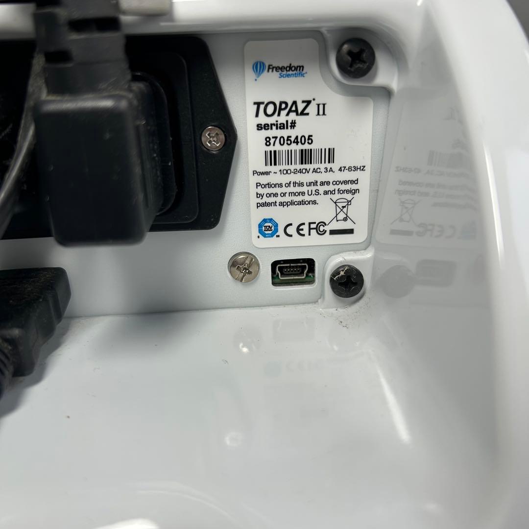拡大読書器 TOPAZ freedom scientific 拡大鏡 動作品