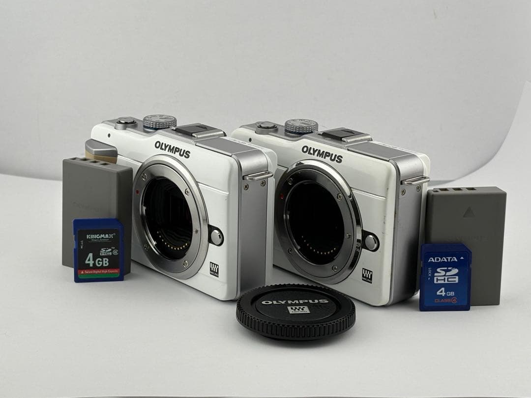 ★2個★オリンパスOLYMPUS PEN E-PL1 ホワイトまとめて