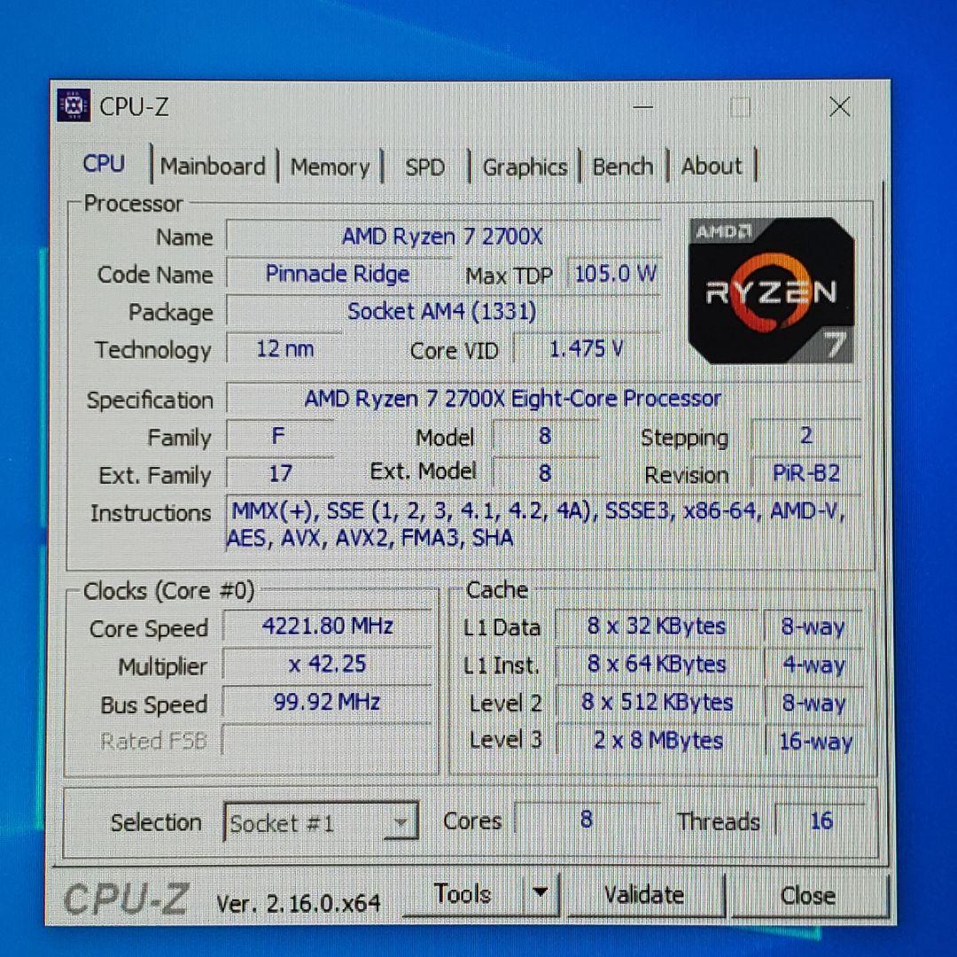 MSI X370 GAMING PRO CARBON CPU＆メモリセット