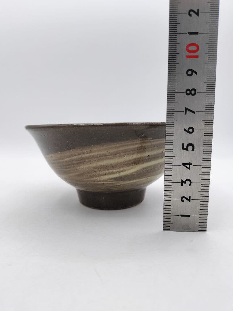 d179 茶碗 琉球焼 刷毛目 仁王作 木箱 茶道具 古物