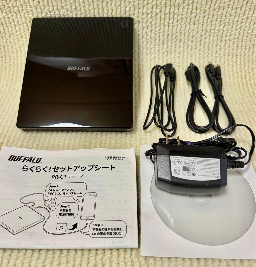【極美品】BUFFALO バッファロー ラクレコ RR-C1 ブラック