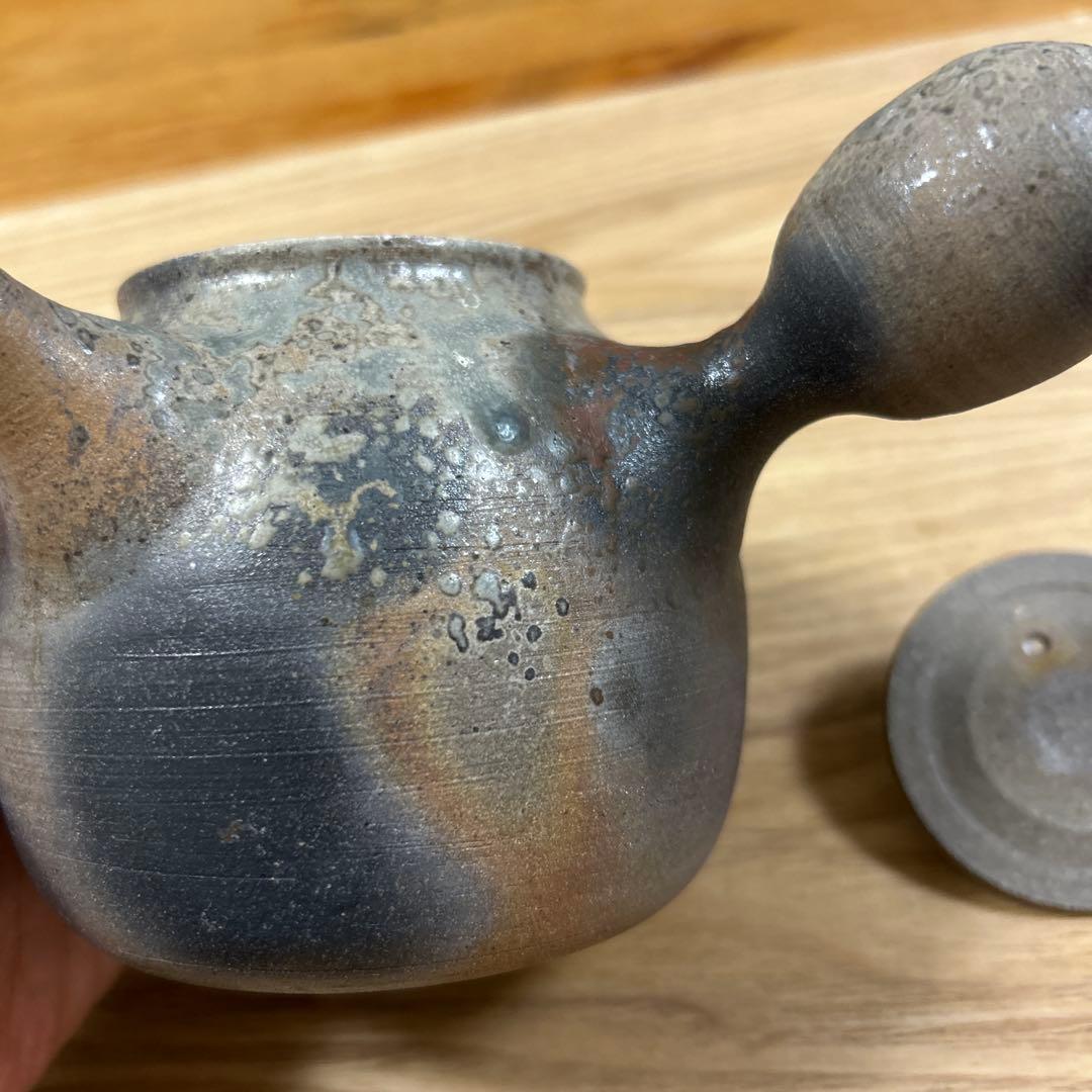 作家　陶芸作家　焼き〆　急須　取手がコロンと可愛い急須　工芸品