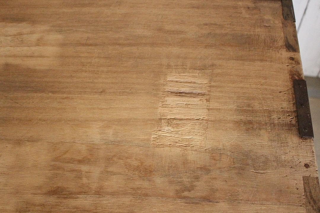 丸金具　時代箪笥3段　タンス　収納　古家具　古民家　時代家具