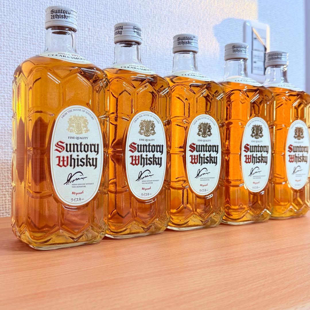 【稀少品】サントリー ウイスキー 限定 白角 700mL 5本セット