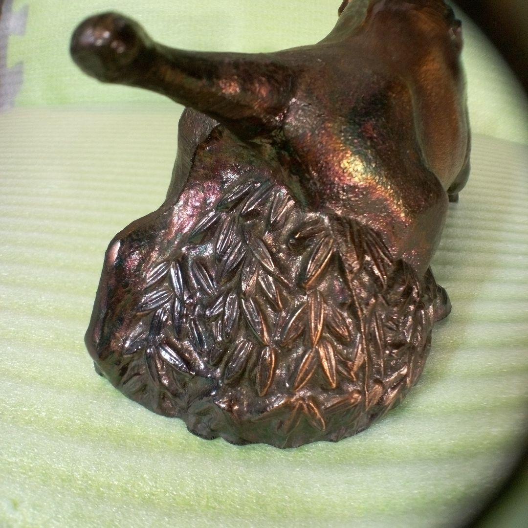 鉄の猪　イノシシ　猪　Wild boar　置物　金属工芸　インテリア