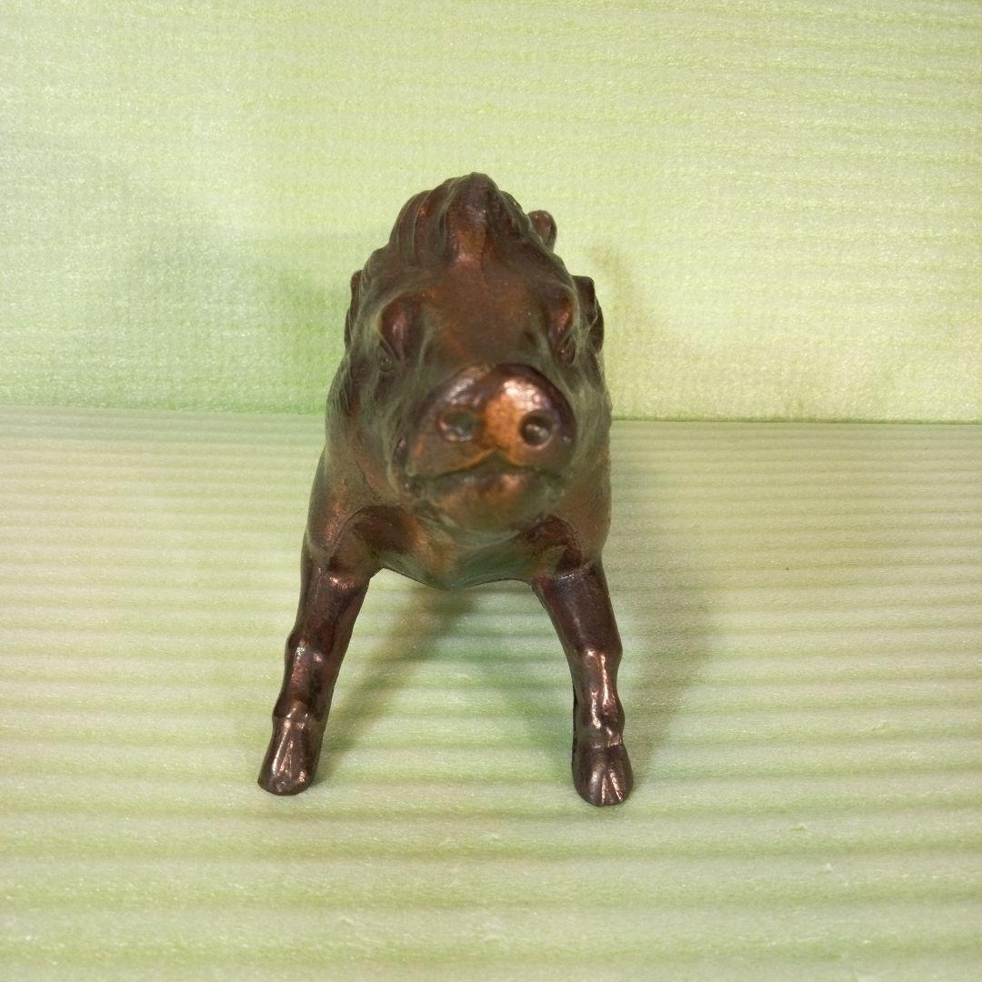 鉄の猪　イノシシ　猪　Wild boar　置物　金属工芸　インテリア