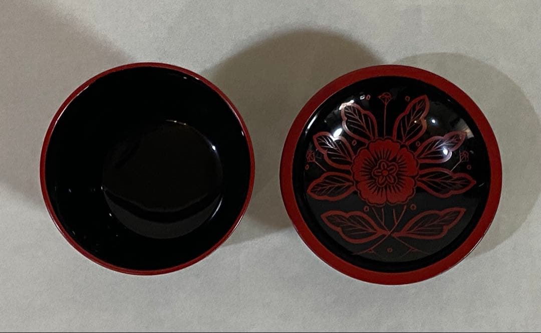 茶道具　箸洗い　木製本漆　5個