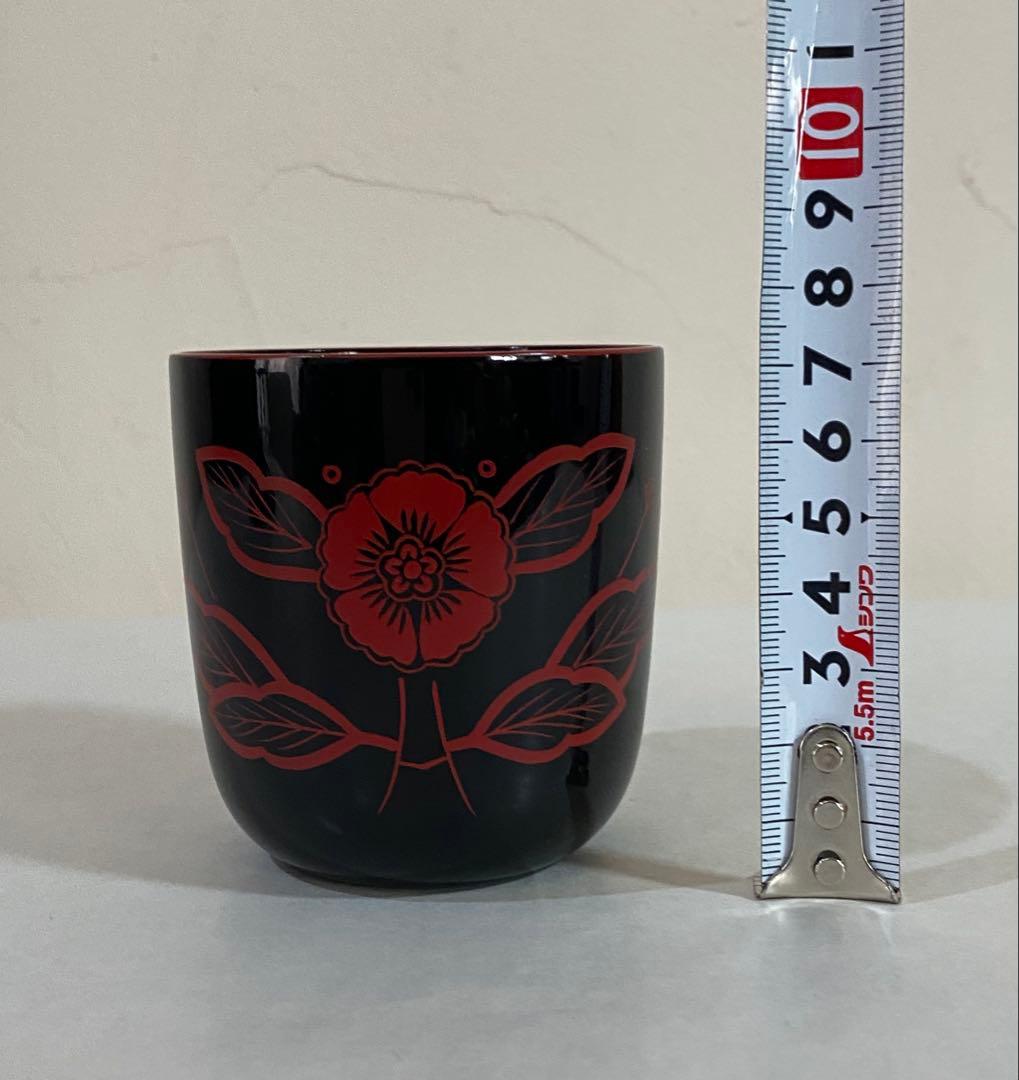 茶道具　箸洗い　木製本漆　5個