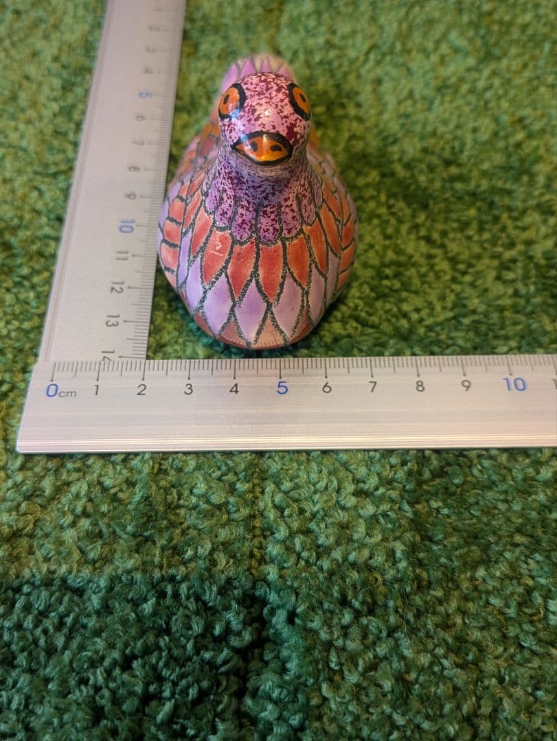 手描き陶器 鳥の置物 平和の鳩アンティーク