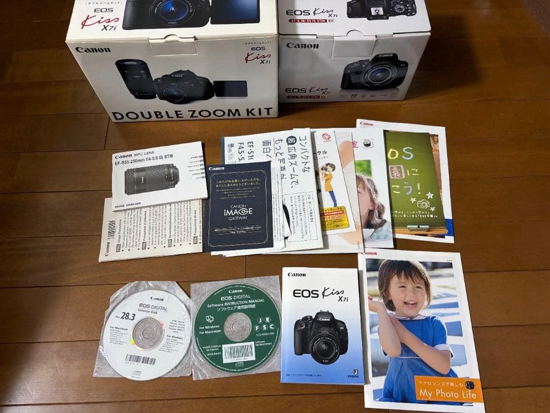 Canon EOS Kiss X7i ダブルズームキット レンズ2本 動作確認済