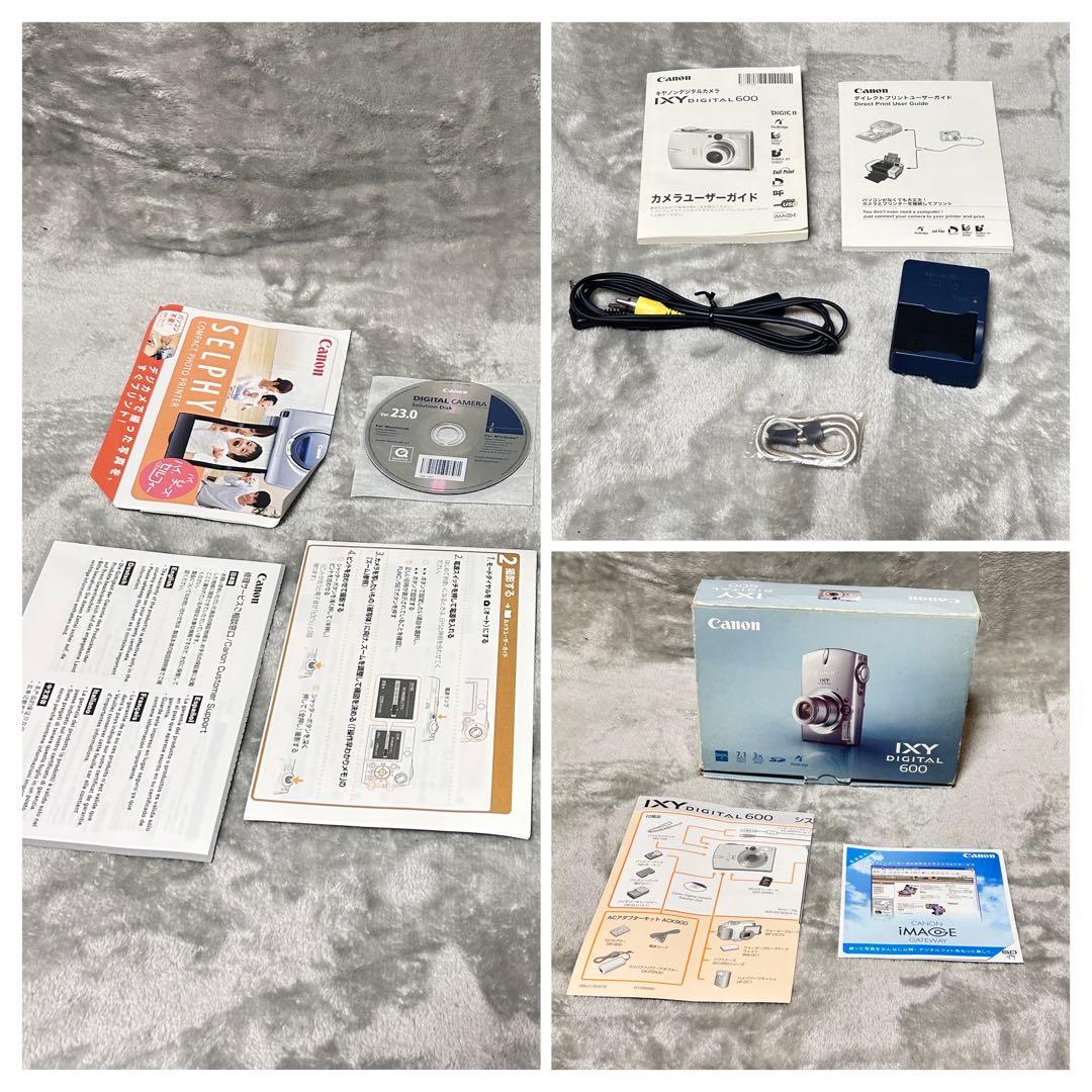 【動作品　付属品完備】Canon IXYDIGITAL600 SDカード付き