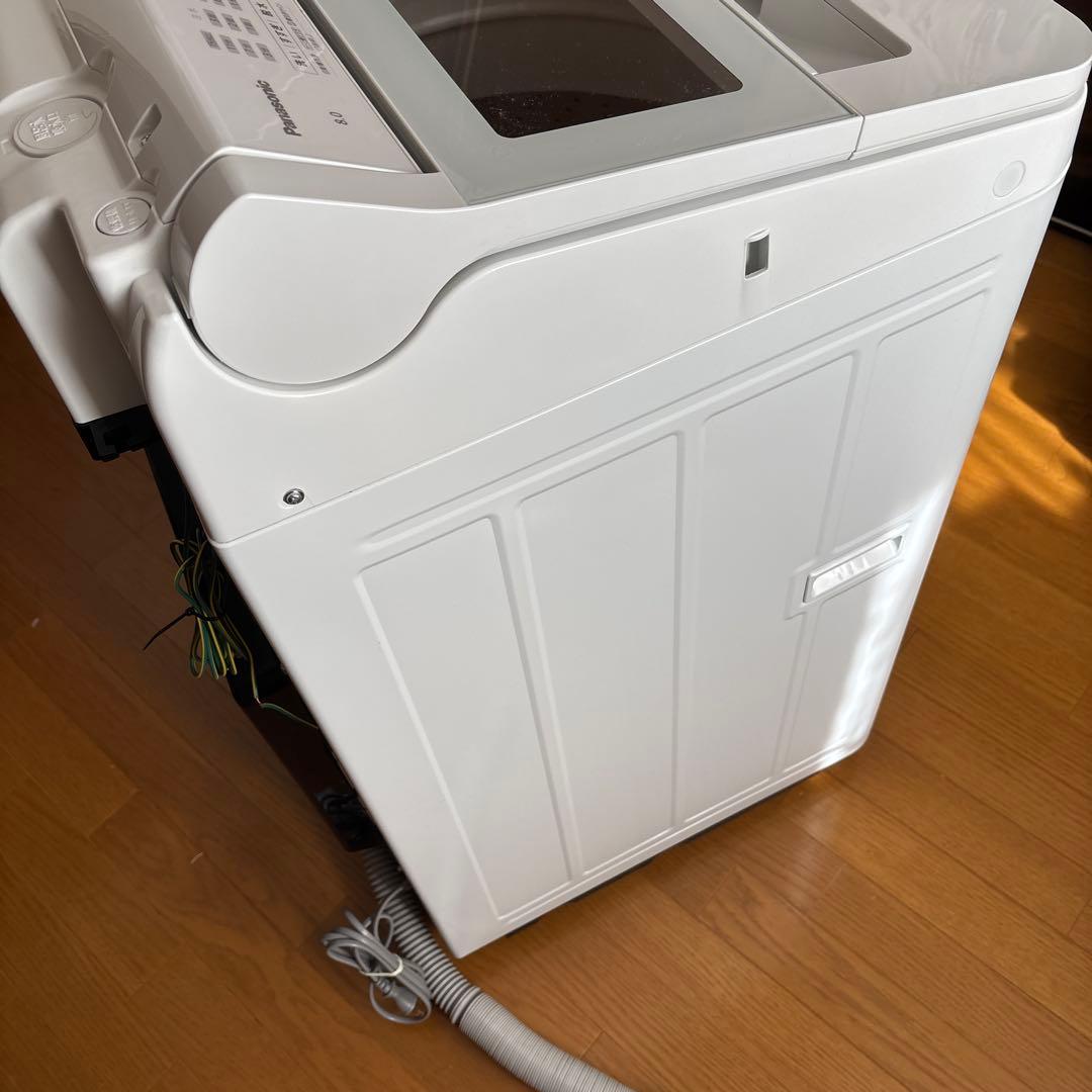【美品】Panasonic 全自動洗濯機 8kg 2024年製　清掃済み