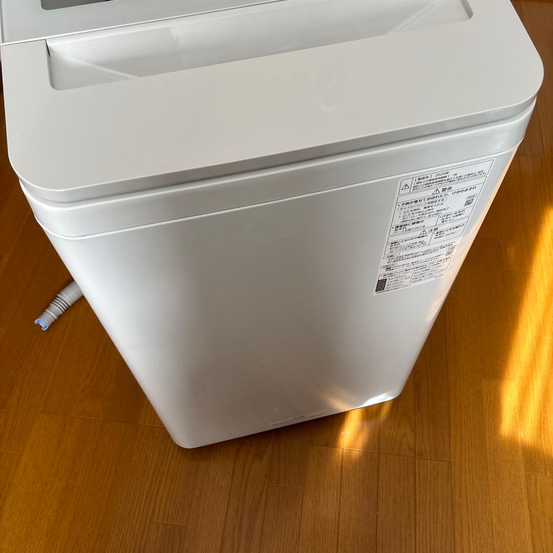 【美品】Panasonic 全自動洗濯機 8kg 2024年製　清掃済み