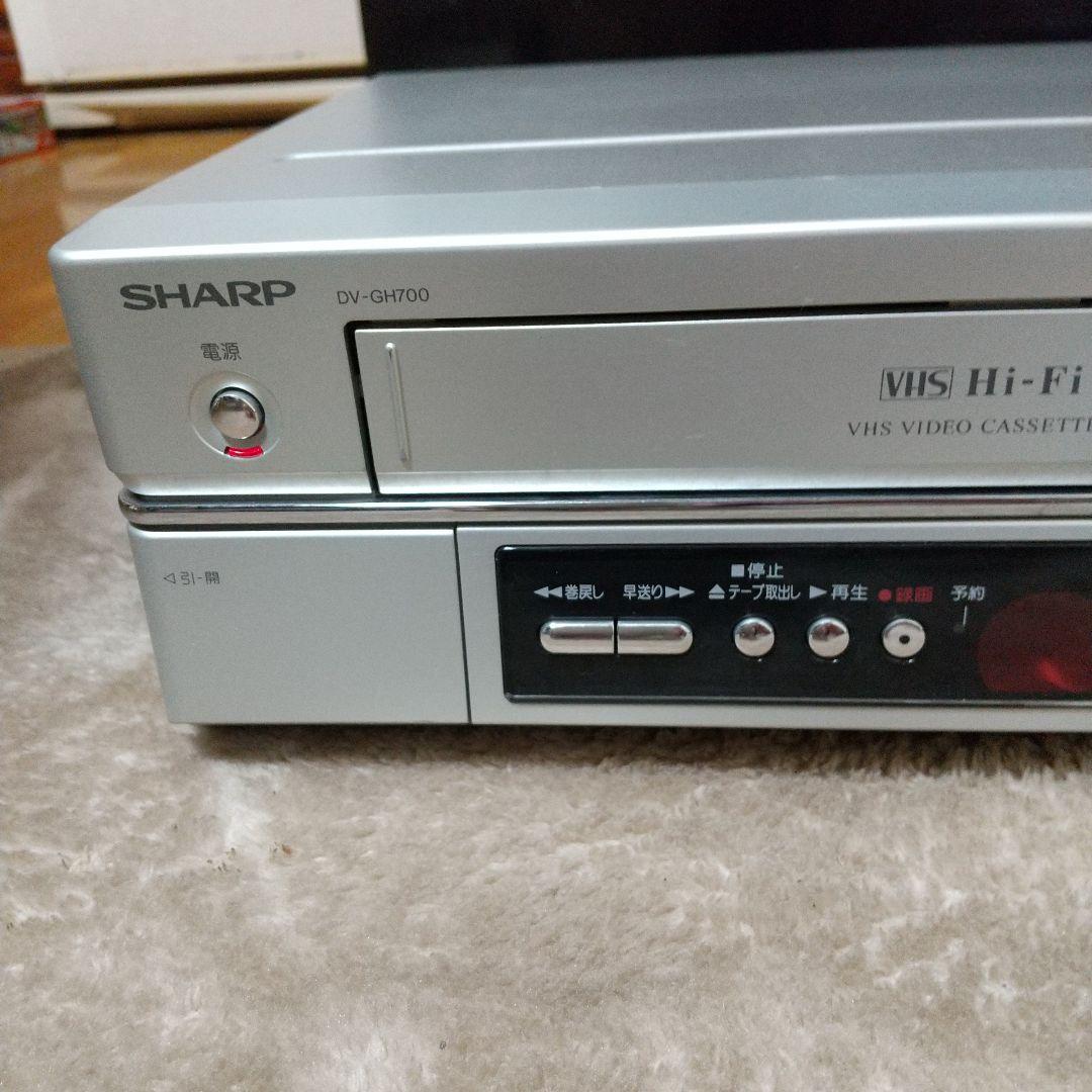 シャープ VHSビデオデッキ一体型DVDプレーヤ━ 動作確認済み