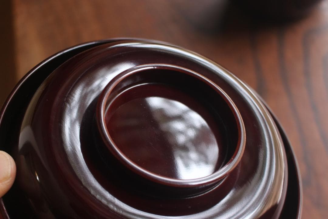 時代逸品！時代溜塗に優美なススキ蒔絵の映えるお椀2点（検京塗輪島塗蒔絵椀煮物椀