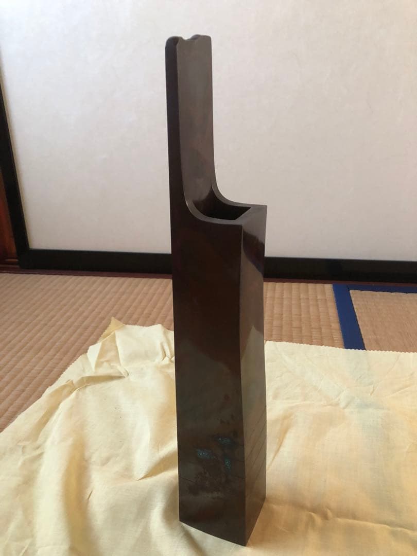 朱銅　汐声　大角勲氏作　共箱入