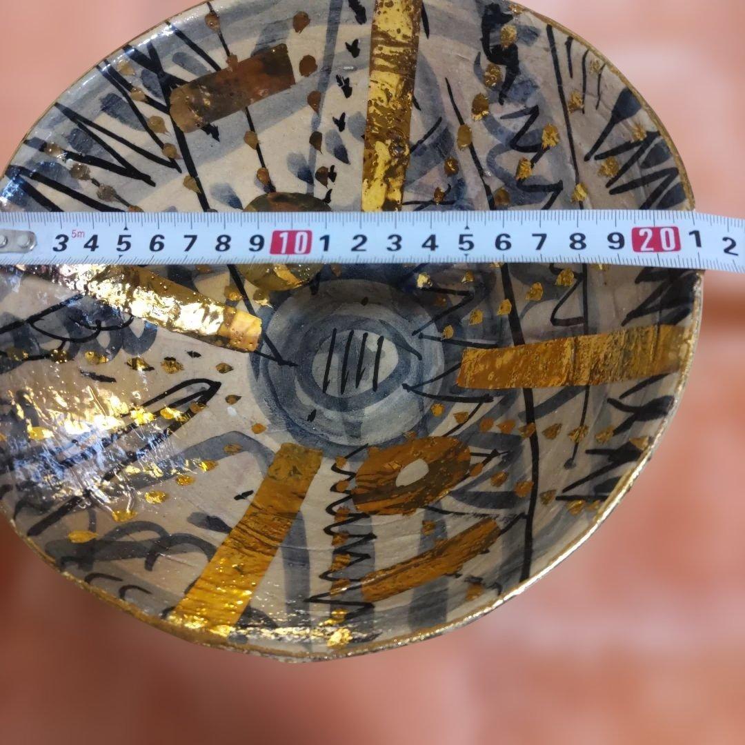 金箔装飾の陶器ボウル