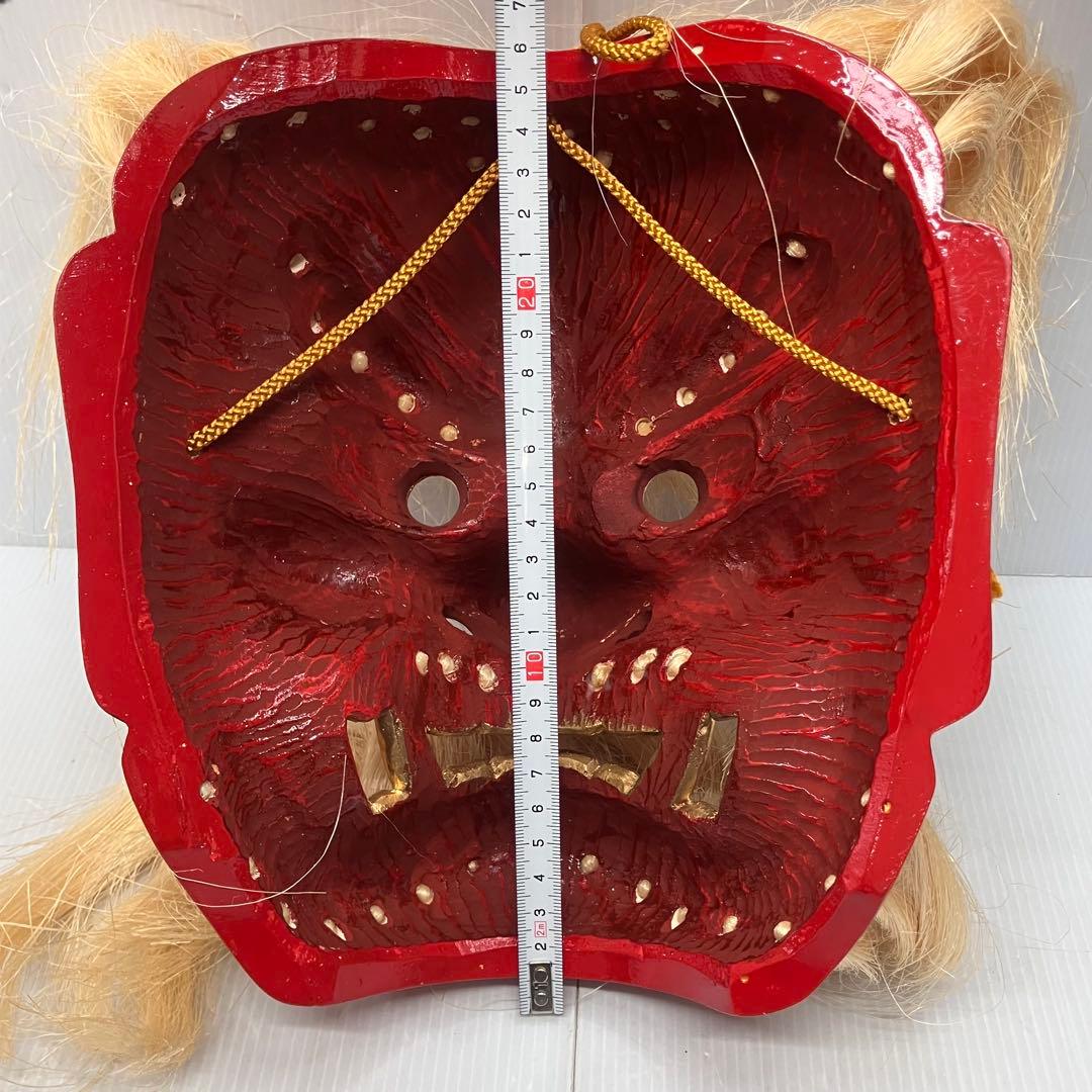 【極美品】六郷山房作 高千穂神楽 お面 猿田彦命 天狗 魔除け 開運 縁起物