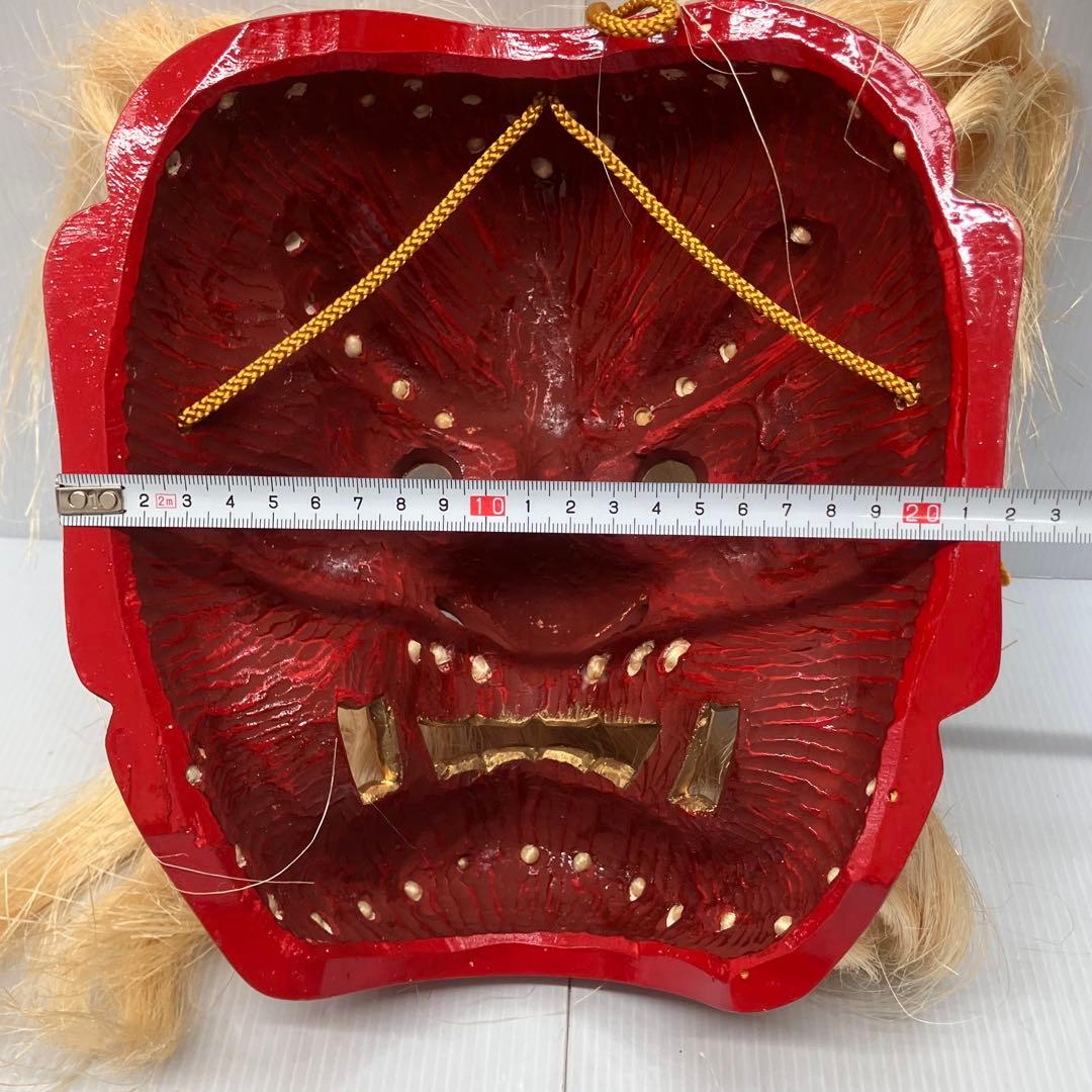 【極美品】六郷山房作 高千穂神楽 お面 猿田彦命 天狗 魔除け 開運 縁起物