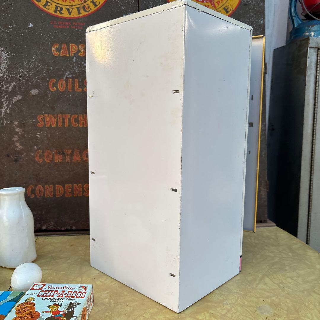 USA Vtg 50-60s Wolverine Tin 冷蔵庫中身付き
