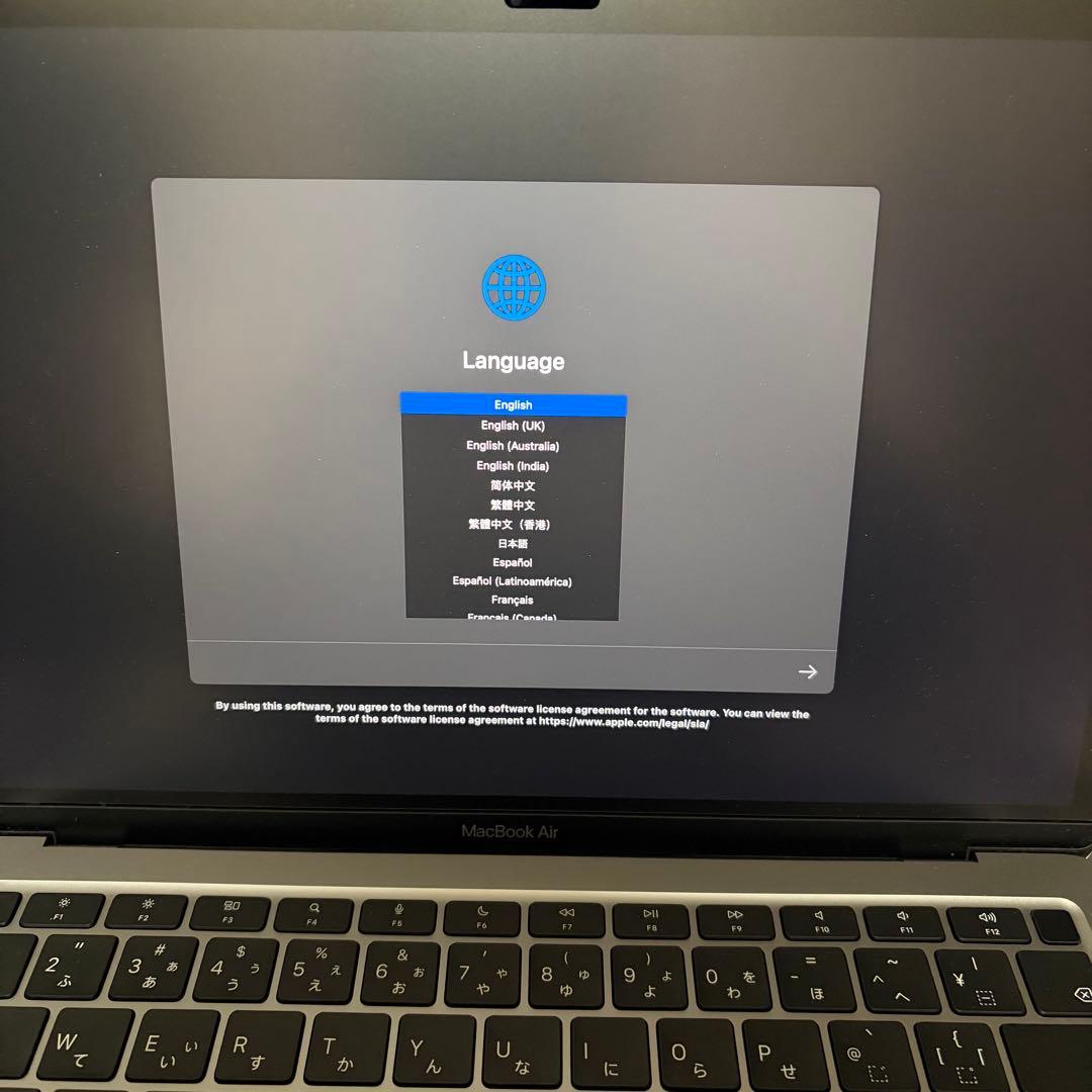 【ジャンク品】M1チップ搭載MacBook Air 13インチ