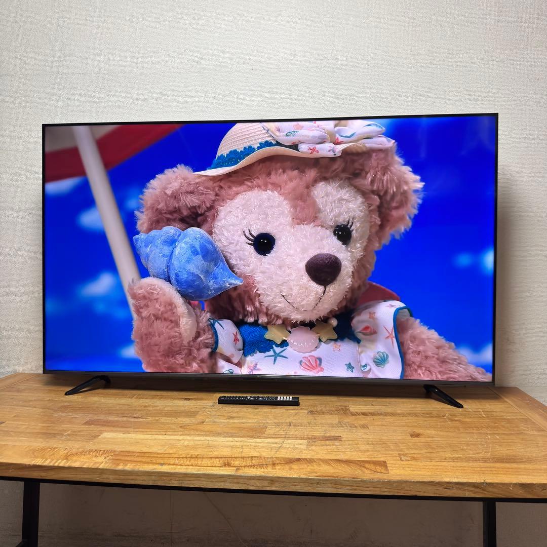 TCL 50V型 4K 液晶テレビ 50C655 量子ドット　動画配信アプリ搭載