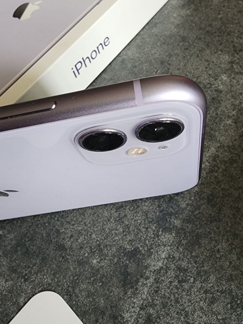iPhone 11 64GB パープル SIMフリー 本体 美品 付属品あり