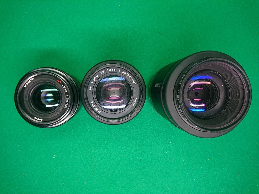 KONICA MINOLTA DG-5D 一眼中古品 レンズ3本付