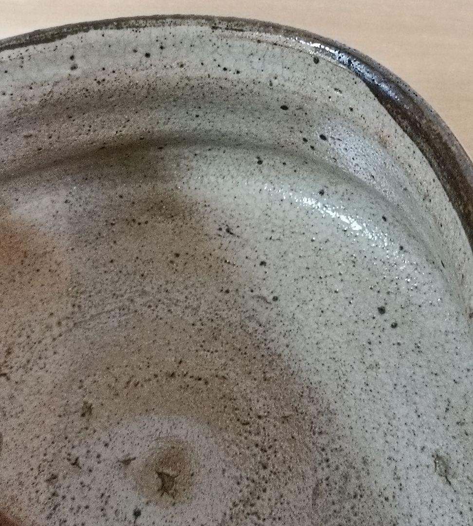 陶庵楽山造 絵唐津 沓形茶碗 共箱 茶陶 抹茶碗