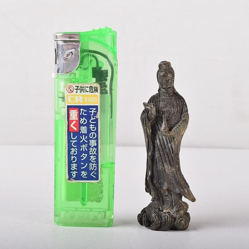 仏教美術　古銅　観音像　仏像　懐中仏　C　7500